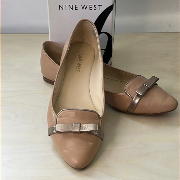 Nine West bow tie flats, 7M - Picture 1 of 5